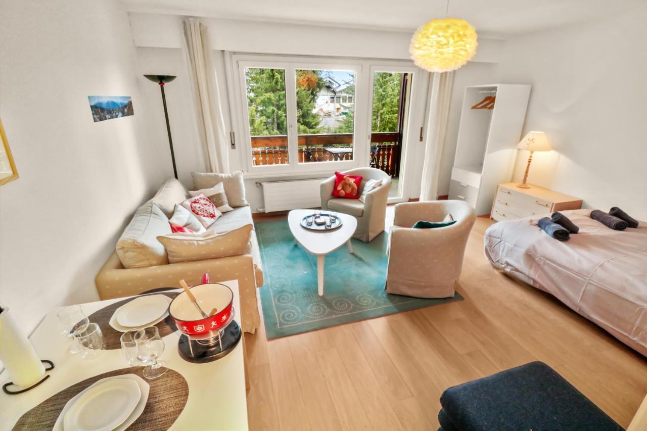 Studio Chaleureux Et Paisible Crans-Montana Eksteriør bilde